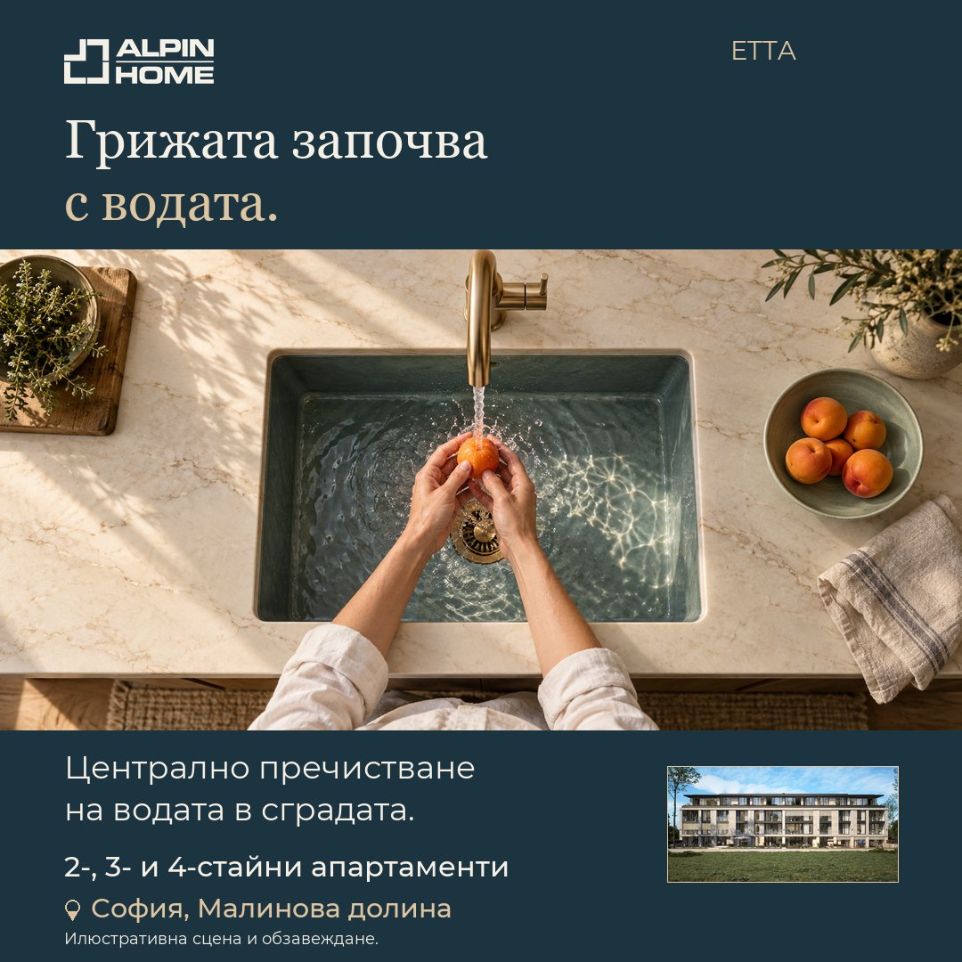Alpin Home — „Грижата започва с водата“ — тръбите и водата