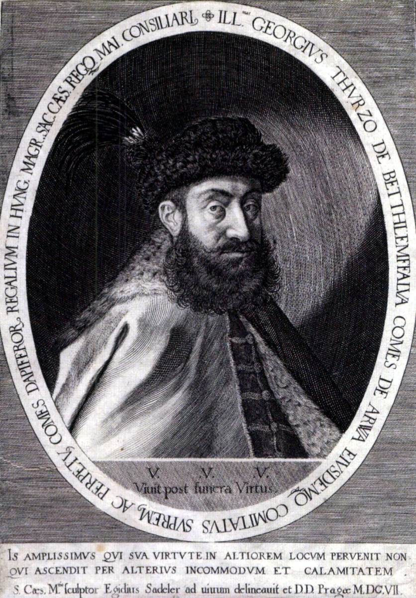 Портрет на Дьорд Турзо, гравюра на Егидиус Садлер, 1607 г.